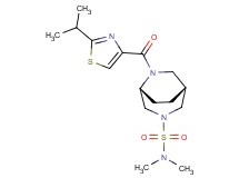 (1R*,5R*)-6-[(2-isopropyl-1,3-thiazol-4-yl)carbonyl]-N,N-dimethyl-3,6-diazabicyclo[3.2.2]nonane-3-sulfonamide
