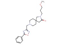 2-(3-methoxypropyl)-8-[(5-phenyl-1,2,4-oxadiazol-3-yl)methyl]-2,8-diazaspiro[4.5]decan-3-one