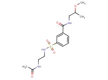 3-({[2-(acetylamino)ethyl]amino}sulfonyl)-N-(2-methoxypropyl)benzamide