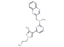 N-methyl-4-(3-methyl-1-propyl-1H-pyrazol-4-yl)-N-(2-quinoxalinylmethyl)-2-pyrimidinamine