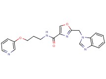 2-(1H-benzimidazol-1-ylmethyl)-N-[3-(3-pyridinyloxy)propyl]-1,3-oxazole-4-carboxamide