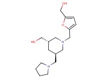 [(3S*,5R*)-1-{[5-(hydroxymethyl)-2-furyl]methyl}-5-(pyrrolidin-1-ylmethyl)piperidin-3-yl]methanol
