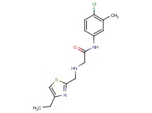 N-(4-chloro-3-methylphenyl)-2-{[(4-ethyl-1,3-thiazol-2-yl)methyl]amino}acetamide