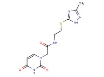 2-(2,4-dioxo-3,4-dihydropyrimidin-1(2H)-yl)-N-{2-[(3-methyl-1H-1,2,4-triazol-5-yl)thio]ethyl}acetamide