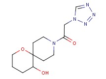 9-(1H-tetrazol-1-ylacetyl)-1-oxa-9-azaspiro[5.5]undecan-5-ol