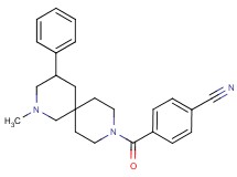4-[(2-methyl-4-phenyl-2,9-diazaspiro[5.5]undec-9-yl)carbonyl]benzonitrile