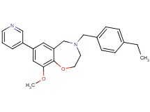 4-(4-ethylbenzyl)-9-methoxy-7-(3-pyridinyl)-2,3,4,5-tetrahydro-1,4-benzoxazepine