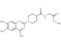 methyl N-{[1-(4,6,7-trimethyl-2-quinazolinyl)-4-piperidinyl]carbonyl}glycinate