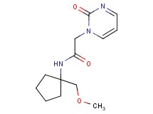 N-[1-(methoxymethyl)cyclopentyl]-2-(2-oxopyrimidin-1(2H)-yl)acetamide