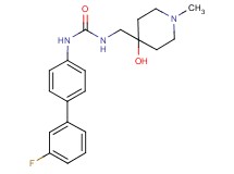 N-(3'-fluorobiphenyl-4-yl)-N'-[(4-hydroxy-1-methylpiperidin-4-yl)methyl]urea