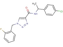 N-[1-(4-chlorophenyl)ethyl]-1-(2-fluorobenzyl)-1H-1,2,3-triazole-4-carboxamide