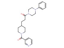 1-phenyl-4-{3-[1-(3-pyridinylcarbonyl)-4-piperidinyl]propanoyl}piperazine
