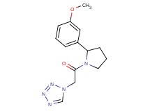1-{2-[2-(3-methoxyphenyl)-1-pyrrolidinyl]-2-oxoethyl}-1H-tetrazole