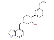 (3S*,4S*)-1-(2,1,3-benzothiadiazol-4-ylmethyl)-4-(3-methoxyphenyl)piperidin-3-ol