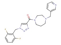1-{[1-(2,6-difluorobenzyl)-1H-1,2,3-triazol-4-yl]carbonyl}-4-(3-pyridinylmethyl)-1,4-diazepane