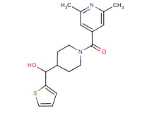 [1-(2,6-dimethylisonicotinoyl)piperidin-4-yl](2-thienyl)methanol
