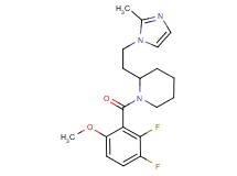 1-(2,3-difluoro-6-methoxybenzoyl)-2-[2-(2-methyl-1H-imidazol-1-yl)ethyl]piperidine