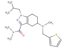 1-isobutyl-N,N-dimethyl-5-[methyl(2-thienylmethyl)amino]-4,5,6,7-tetrahydro-1H-indazole-3-carboxamide