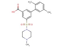 2',5'-dimethyl-5-[(4-methylpiperazin-1-yl)sulfonyl]biphenyl-3-carboxylic acid