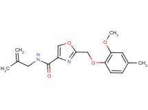 2-[(2-methoxy-4-methylphenoxy)methyl]-N-(2-methyl-2-propen-1-yl)-1,3-oxazole-4-carboxamide
