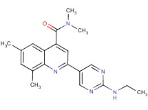 2-[2-(ethylamino)pyrimidin-5-yl]-N,N,6,8-tetramethylquinoline-4-carboxamide