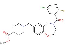 methyl 1-{[4-(5-chloro-2-fluorobenzoyl)-2,3,4,5-tetrahydro-1,4-benzoxazepin-7-yl]methyl}-4-piperidinecarboxylate