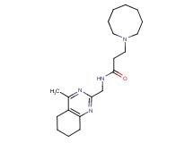 3-azocan-1-yl-N-[(4-methyl-5,6,7,8-tetrahydroquinazolin-2-yl)methyl]propanamide