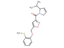 3-[(2-isopropyl-2,5-dihydro-1H-pyrrol-1-yl)carbonyl]-5-{[2-(methylthio)phenoxy]methyl}isoxazole