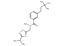 3-(3-hydroxy-3-methylbutyl)-N-[(3-isopropyl-1,2,4-oxadiazol-5-yl)methyl]-N-methylbenzamide