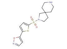 2-{[5-(5-isoxazolyl)-2-thienyl]sulfonyl}-2,8-diazaspiro[4.5]decane hydrochloride