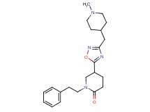 5-{3-[(1-methyl-4-piperidinyl)methyl]-1,2,4-oxadiazol-5-yl}-1-(2-phenylethyl)-2-piperidinone