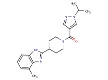 2-{1-[(1-isopropyl-1H-pyrazol-4-yl)carbonyl]-4-piperidinyl}-4-methyl-1H-benzimidazole