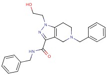 N,5-dibenzyl-1-(2-hydroxyethyl)-4,5,6,7-tetrahydro-1H-pyrazolo[4,3-c]pyridine-3-carboxamide