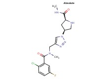 (4S)-4-(4-{[(2-chloro-5-fluorobenzoyl)(methyl)amino]methyl}-1H-1,2,3-triazol-1-yl)-N-methyl-L-prolinamide hydrochloride