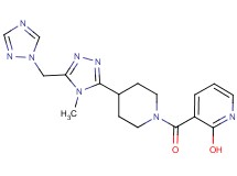 3-({4-[4-methyl-5-(1H-1,2,4-triazol-1-ylmethyl)-4H-1,2,4-triazol-3-yl]piperidin-1-yl}carbonyl)pyridin-2-ol