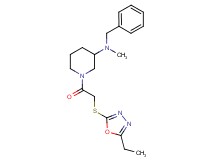 N-benzyl-1-{[(5-ethyl-1,3,4-oxadiazol-2-yl)thio]acetyl}-N-methyl-3-piperidinamine
