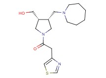 [(3R*,4R*)-4-(1-azepanylmethyl)-1-(1,3-thiazol-4-ylacetyl)-3-pyrrolidinyl]methanol
