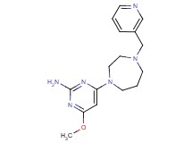 4-methoxy-6-[4-(3-pyridinylmethyl)-1,4-diazepan-1-yl]-2-pyrimidinamine