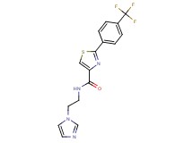 N-[2-(1H-imidazol-1-yl)ethyl]-2-[4-(trifluoromethyl)phenyl]-1,3-thiazole-4-carboxamide