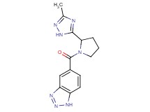 5-{[2-(3-methyl-1H-1,2,4-triazol-5-yl)pyrrolidin-1-yl]carbonyl}-1H-1,2,3-benzotriazole