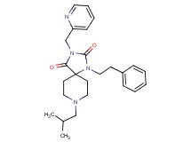 8-isobutyl-1-(2-phenylethyl)-3-(2-pyridinylmethyl)-1,3,8-triazaspiro[4.5]decane-2,4-dione