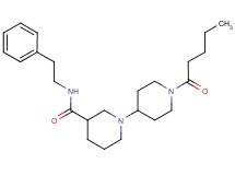1'-pentanoyl-N-(2-phenylethyl)-1,4'-bipiperidine-3-carboxamide