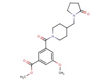 methyl 3-methoxy-5-({4-[(2-oxo-1-pyrrolidinyl)methyl]-1-piperidinyl}carbonyl)benzoate