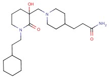 3-(1-{[1-(2-cyclohexylethyl)-3-hydroxy-2-oxopiperidin-3-yl]methyl}piperidin-4-yl)propanamide