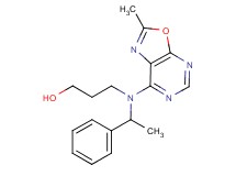 3-[(2-methyl[1,3]oxazolo[5,4-d]pyrimidin-7-yl)(1-phenylethyl)amino]propan-1-ol
