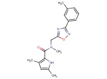 N,3,5-trimethyl-N-{[3-(3-methylphenyl)-1,2,4-oxadiazol-5-yl]methyl}-1H-pyrrole-2-carboxamide