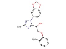1-[1-(1,3-benzodioxol-5-yl)-3-methyl-1H-1,2,4-triazol-5-yl]-2-(2-methylphenoxy)ethanol