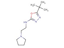 5-tert-butyl-N-(2-pyrrolidin-1-ylethyl)-1,3,4-oxadiazol-2-amine