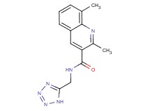 2,8-dimethyl-N-(1H-tetrazol-5-ylmethyl)quinoline-3-carboxamide