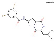 3,5-difluoro-N-[(3S,7S,8aS)-3-isobutyl-1,4-dioxooctahydropyrrolo[1,2-a]pyrazin-7-yl]benzamide